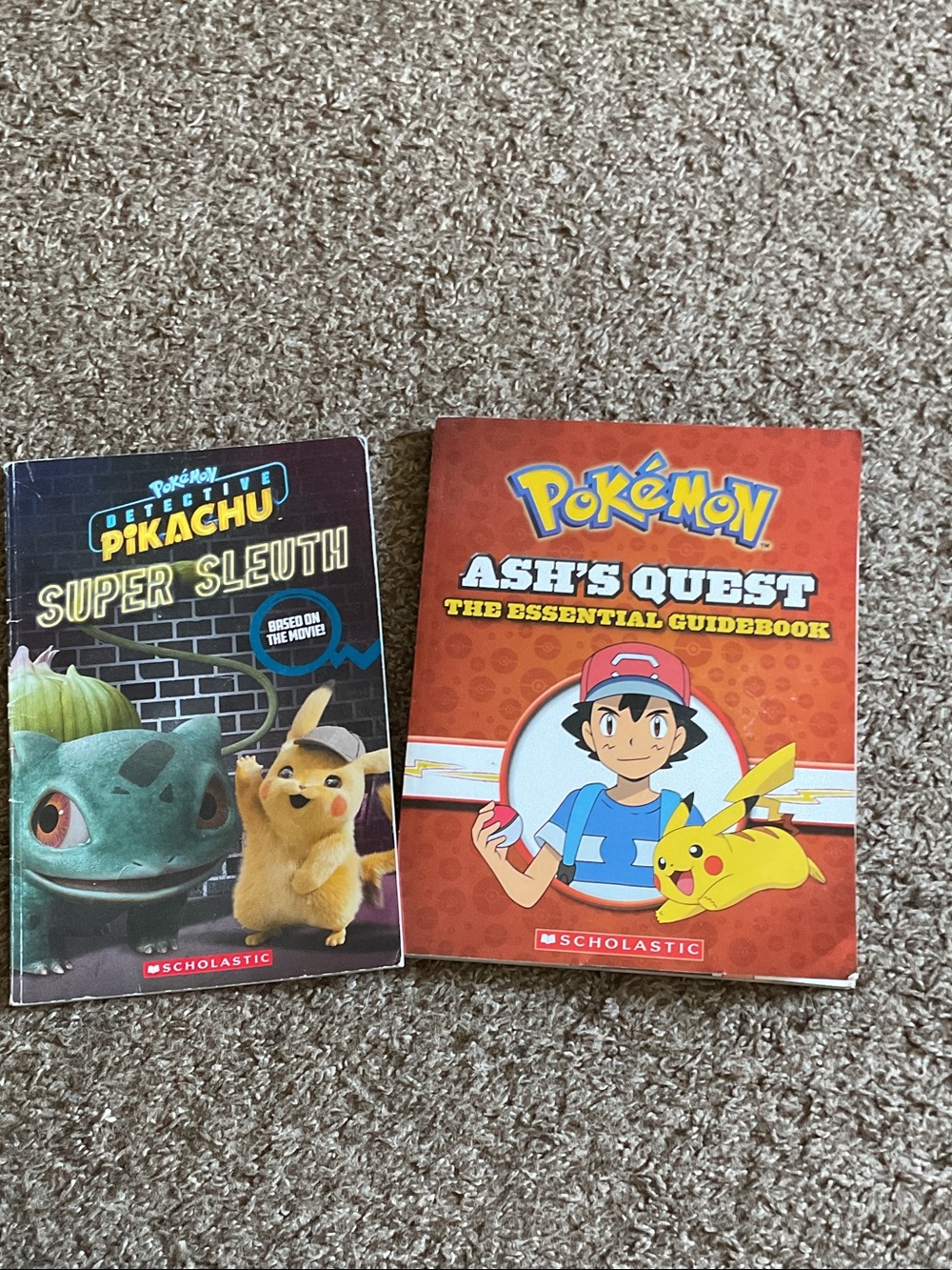 Scholastic Pokémon Ash's Quest & Detective Pikachu Books 📚